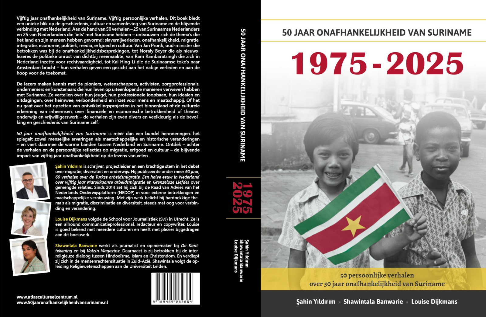 boek 50 jaar onafhankelijkheid van Suriname